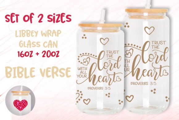 Bundle Fish Jesus 16 Oz 20oz Glass Can