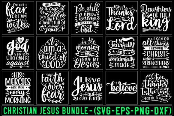 Christian Jesus SVG Bundle 01 Graphics & Illustrations