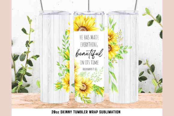 Christian Spring Tumbler Sublimation Graphics and Crafts