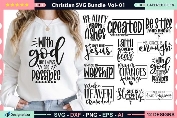 Christian SVG Bundle Vol-01: Graphics & Crafts for Local Branding