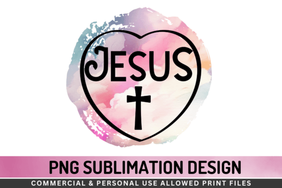 Jesus PNG Sublimation Design for Crafts & Graphics