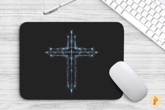 Mouse Pad Christian Cross Glowing Graphics & Backgrounds Review