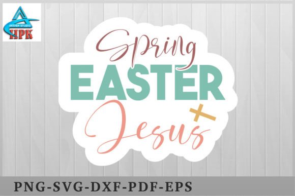 Spring Easter Jesus Graphics for Crafts & Branding