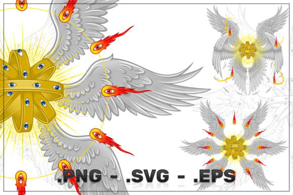 Throne Type Christian Angel Vector Graphics & Illustrations